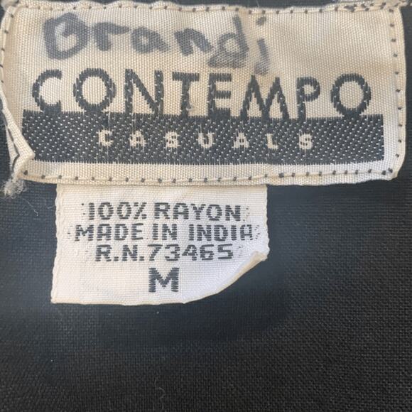 Vintage Contempo Casuals Tapestry Waistcoat Vest Black Gold Red Purple Cropped - Picture 8 of 12